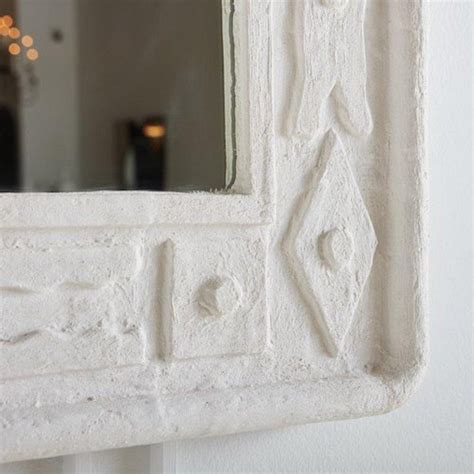 Mirror With Plaster Frame