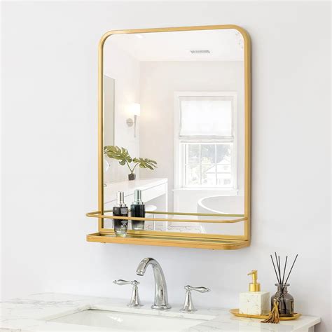 Mirror With Shelf Attached