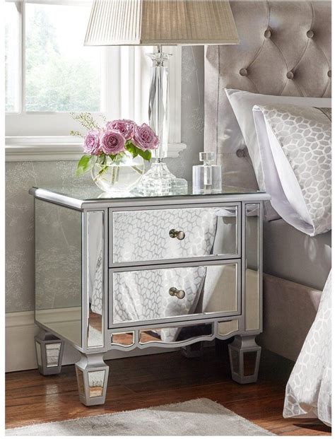 Mirrored Bedside Chest