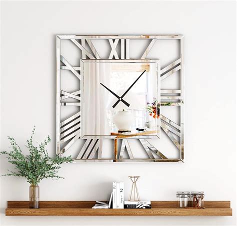 Mirrored Wall Clock Uk
