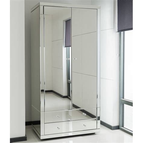 Ottawa 226cm 1 Mirror Sliding Door Wardrobe A860D Metalic Grey