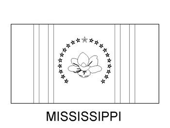 Misississippi State Flag Printable