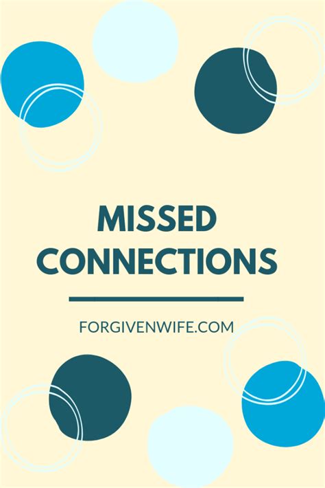 missed connection meaning