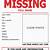 missing person flyer template