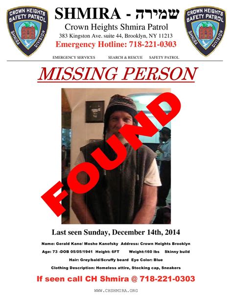 missing and found persons