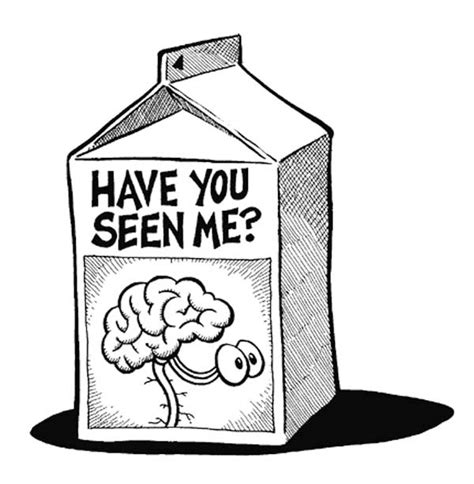 missing brain on milk carton coloring page
