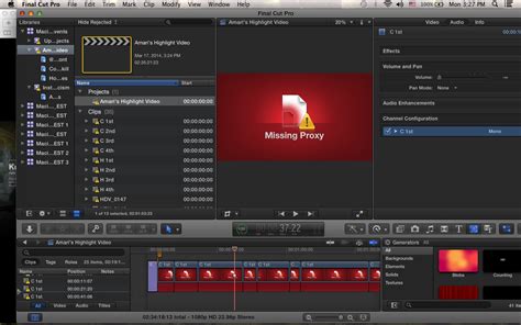 Missing Proxy Final Cut More