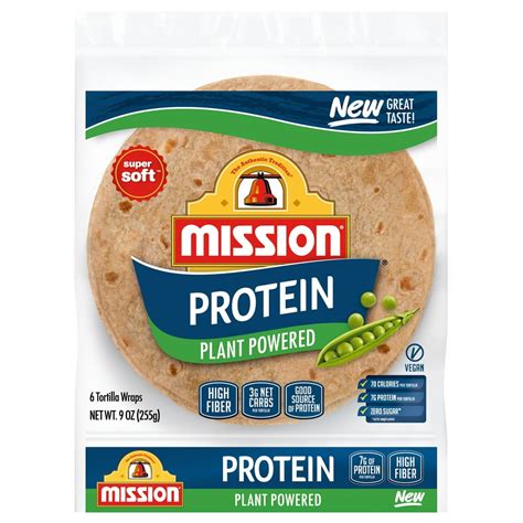 mission protein tortilla wraps