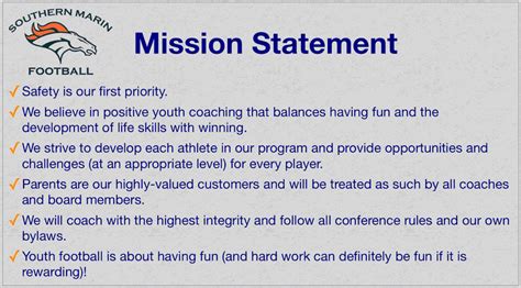 mission statements for sports teams