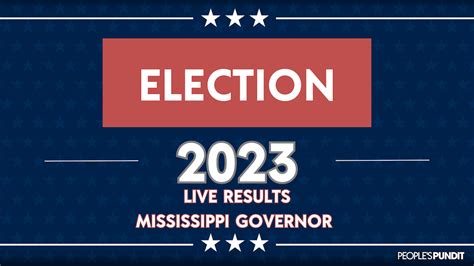 mississippi governor election 2023 results