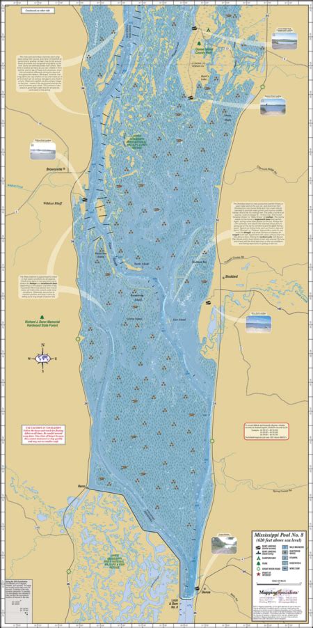 Mississippi River Pool 8 Map