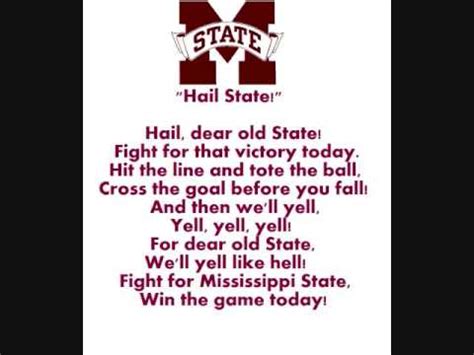 mississippi state fight song sheet music