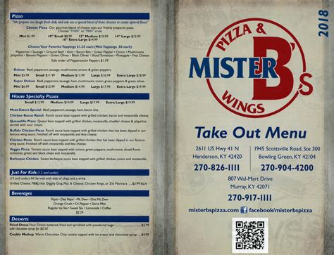 mister b's menu with prices