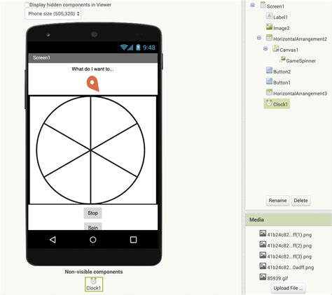 mit app inventor spinner example