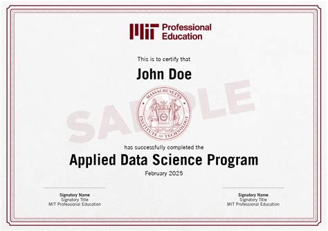 mit data science and machine learning certificate cost