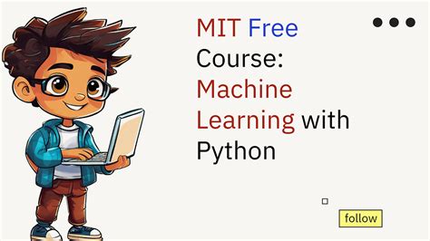 mit free course machine learning with python