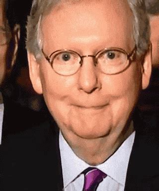 mitch mcconnell freezes gif