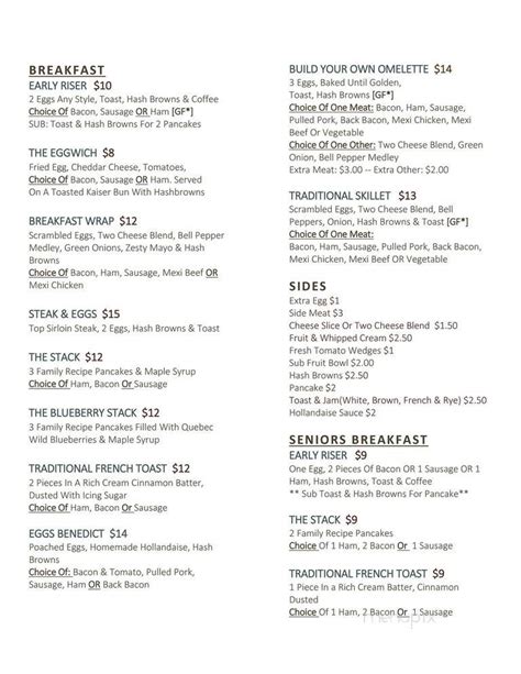 mitchell's cafe menu