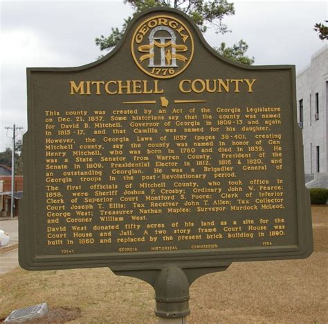 mitchell county georgia history