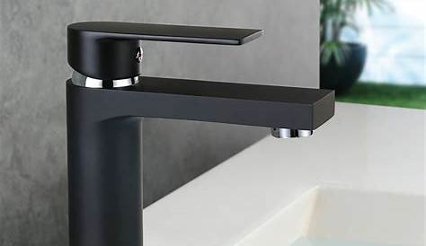 Mitigeur lavabo salle de bain noir mat AGTF31433