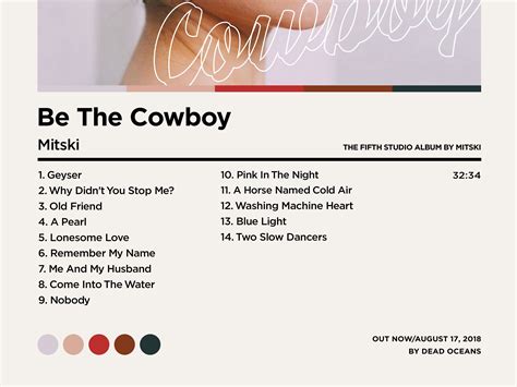 mitski be the cowboy tracklist