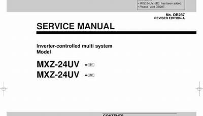 Mitsubishi Mxz Installation Manual
