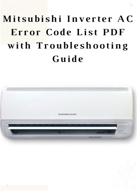 Inverter Air Conditioner Inverter Air Conditioner Error Codes