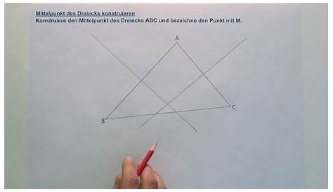 Wie kann ich ein Dreieck konstruieren mit folgenden Angaben