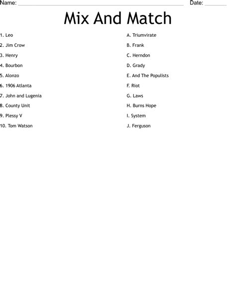 mix and match examples