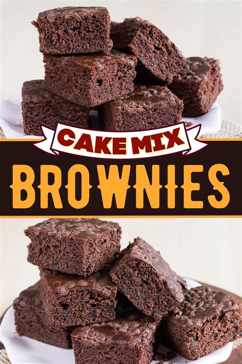 Mix Cake Brownies