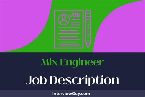 Mix Engineer Job Description