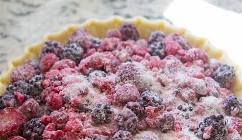 This Mixed Berry Pie uses a frozen blend of raspberries, blackberries