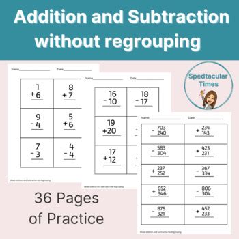 Mixed Addition And Subtraction With And Without Regrouping