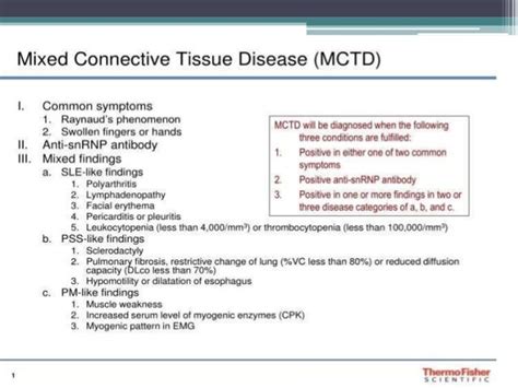 Mixed Connective Tissue Disease Workup