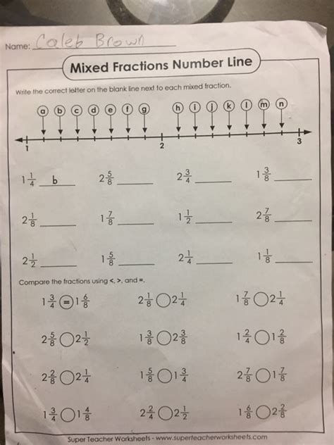 Mixed fractions and number line YouTube