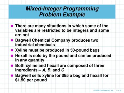 mixed integer programming problem example