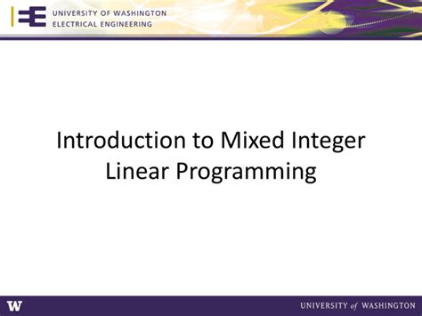 Mixed Integer Programming Unit Commitment