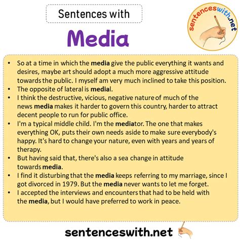 Mixed Media Sentence Example