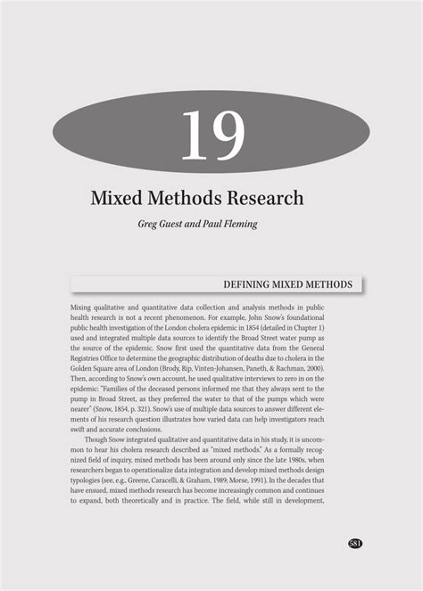 mixed method research methodology pdf