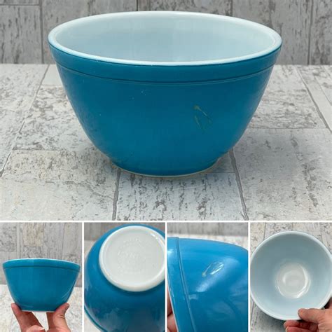 Mixing Bowl Blue Pyrex