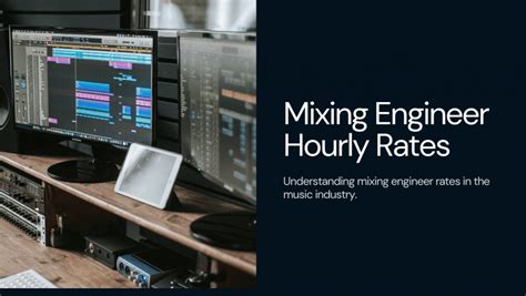 Mixing Engineer Hourly Rate