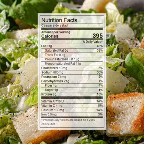 Mixt Caesar Salad Calories