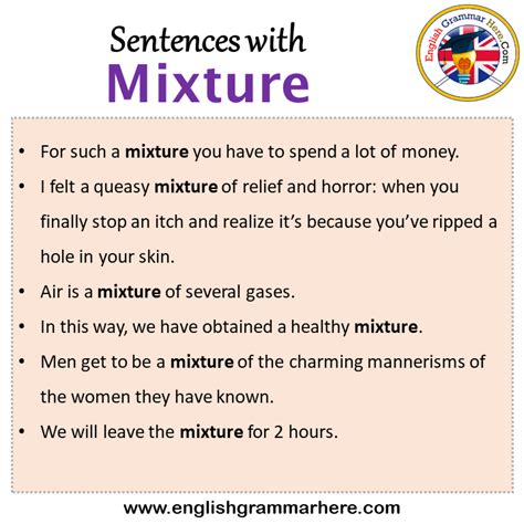 Mixture Examples In A Sentence