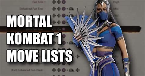 Mk 1 Move List Printable