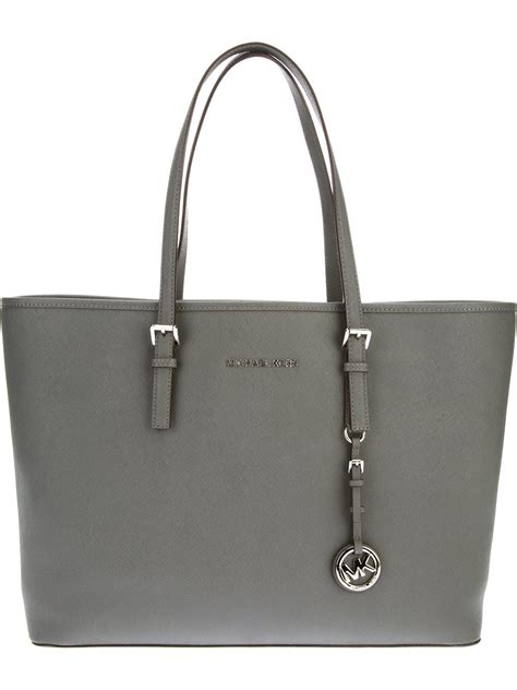 mk handbag grey tote