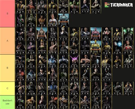 mk mobile gold tier list 2023