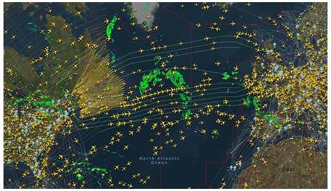 Mk045 Flight Radar Shows US Skies Crowded With Planes At