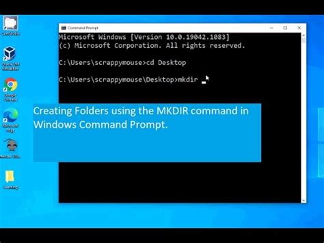 mkdir command windows example