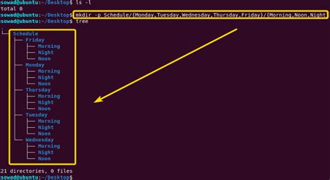 mkdir in linux terminal