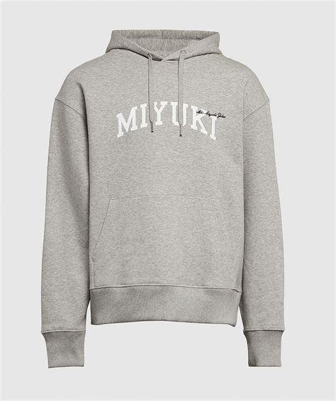 mki miyuki-zoku grey hoodie